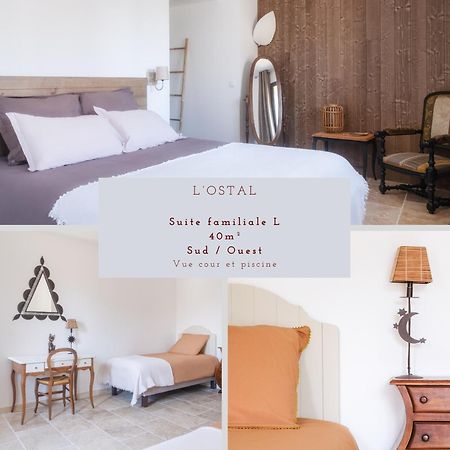 L'Ostal - Bed & Breakfast - Chambres Et Suites De 25 A 40M2 - Spa Saint-Hilaire-dʼOzilhan Exteriör bild