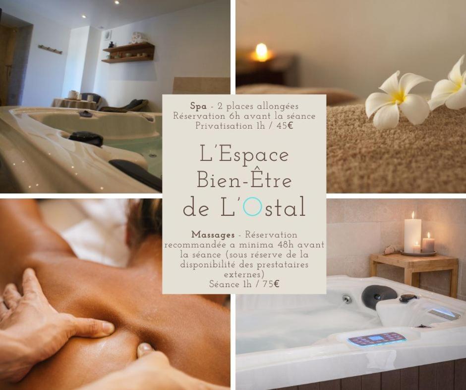 L'Ostal - Bed & Breakfast - Chambres Et Suites De 25 A 40M2 - Spa Saint-Hilaire-dʼOzilhan Exteriör bild