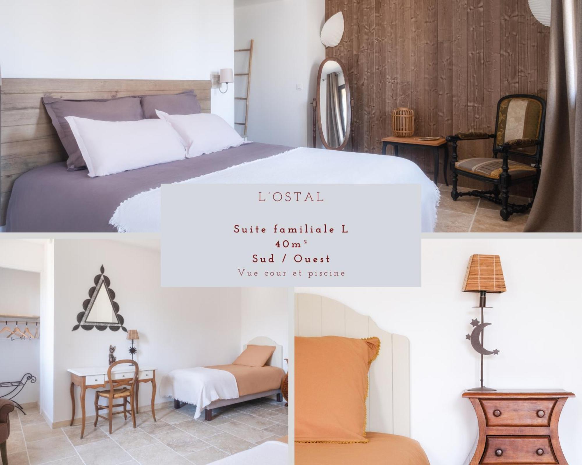 L'Ostal - Bed & Breakfast - Chambres Et Suites De 25 A 40M2 - Spa Saint-Hilaire-dʼOzilhan Exteriör bild