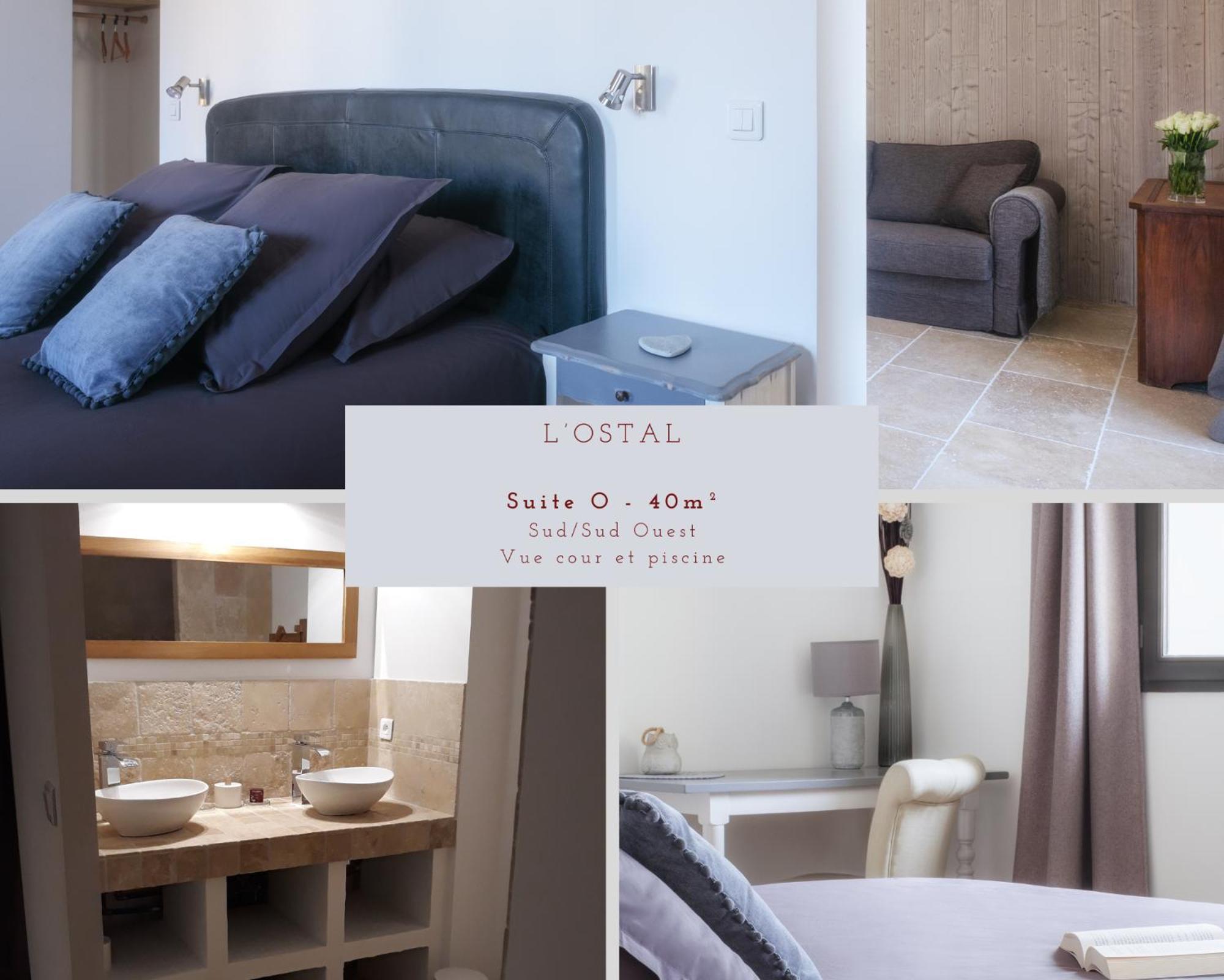 L'Ostal - Bed & Breakfast - Chambres Et Suites De 25 A 40M2 - Spa Saint-Hilaire-dʼOzilhan Exteriör bild